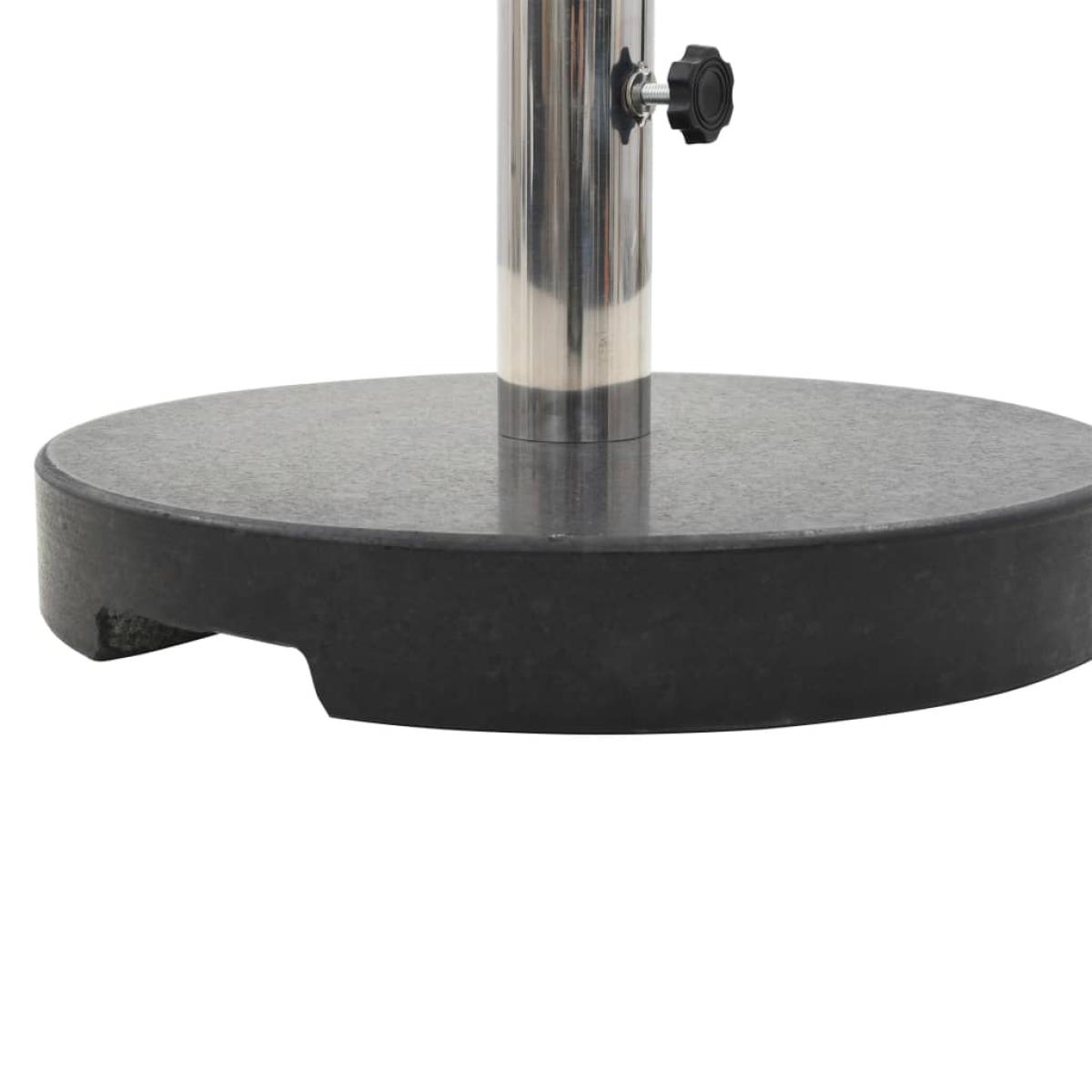 Base de sombrilla de granito redonda negra 20 kg