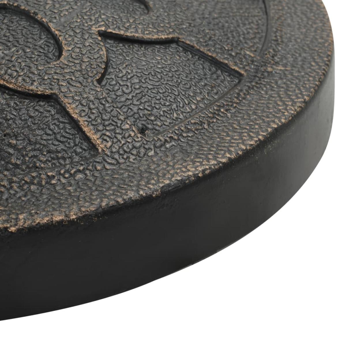 Base de sombrilla redonda de poliresina bronce 13 kg