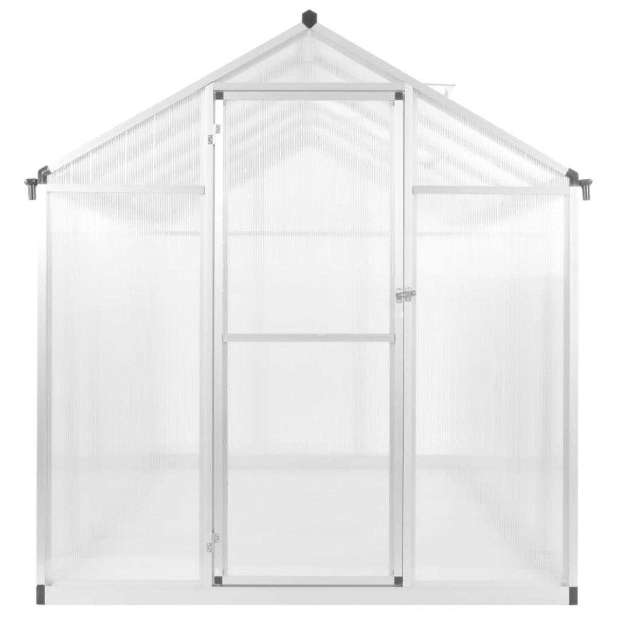 Invernadero de aluminio 362x190x195 cm 13,41 m³