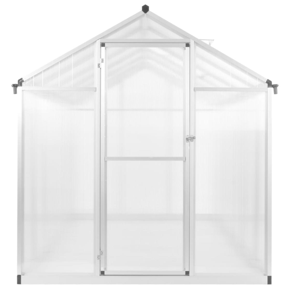 Invernadero de aluminio 421x190x195 cm 15,6 m³