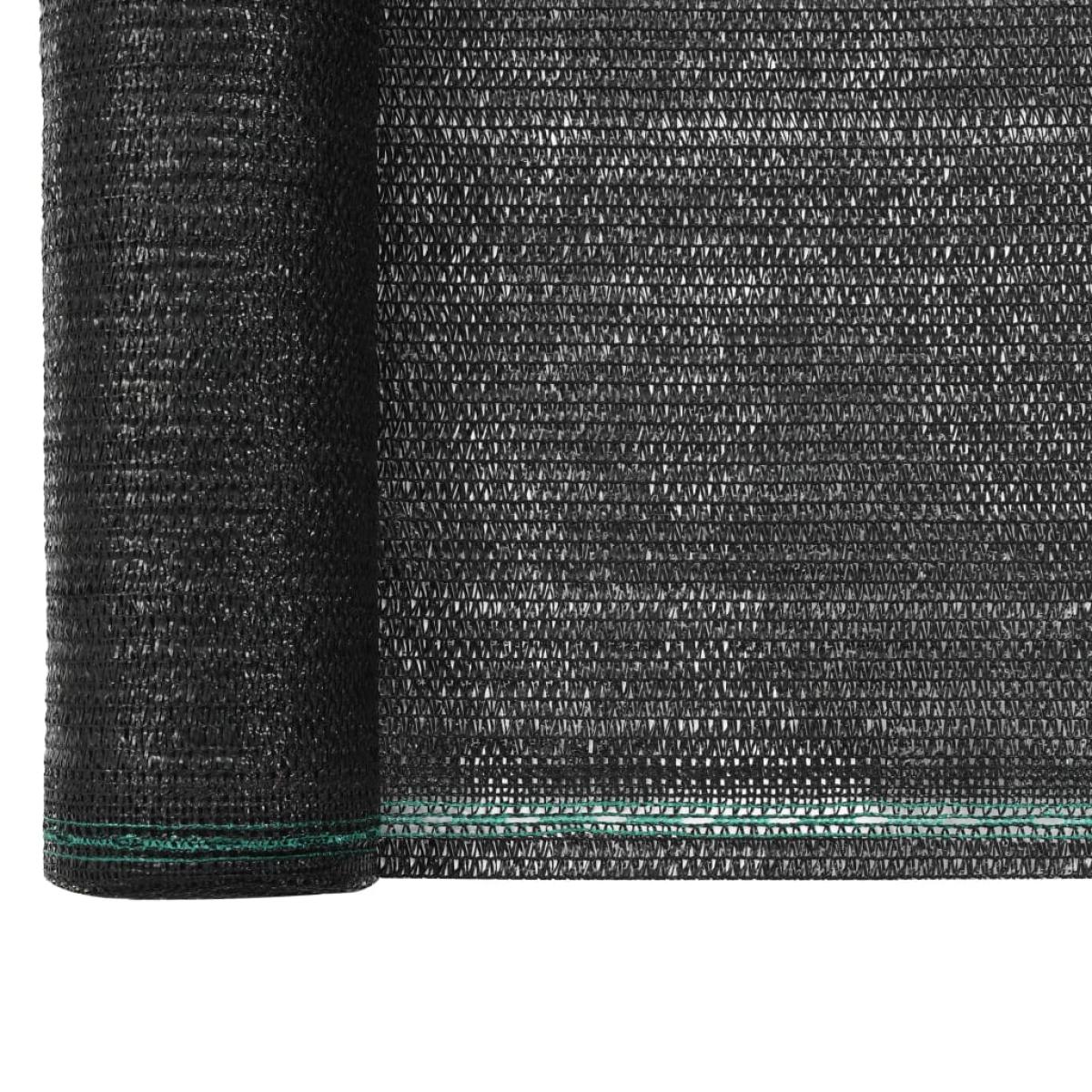 Toldo para pista de tenis HDPE 1,4x50 m negro