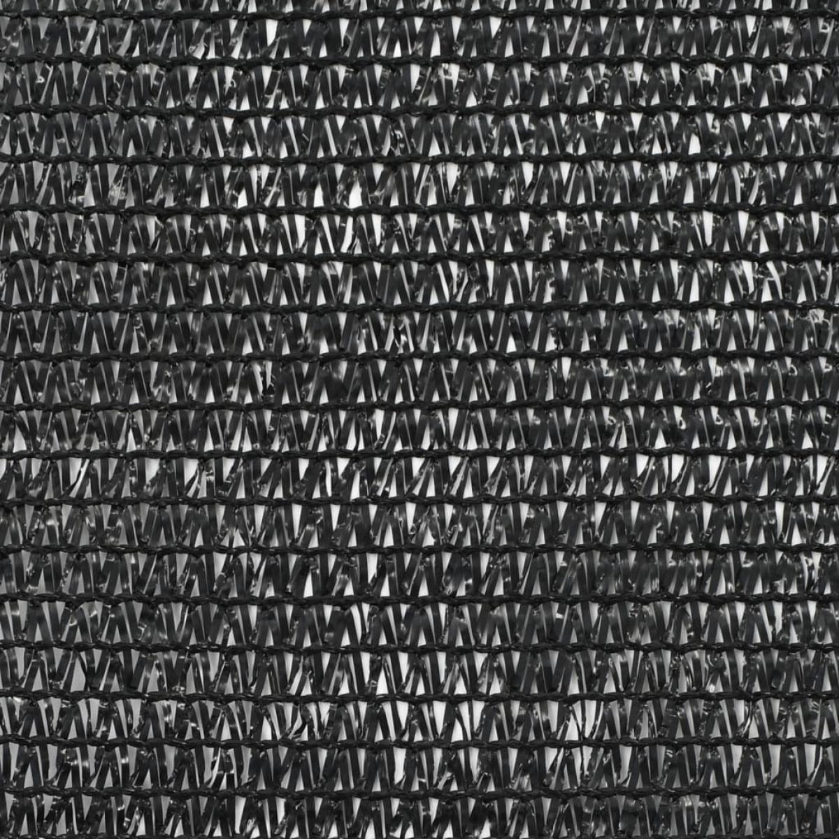 Toldo para pista de tenis HDPE 1,4x50 m negro