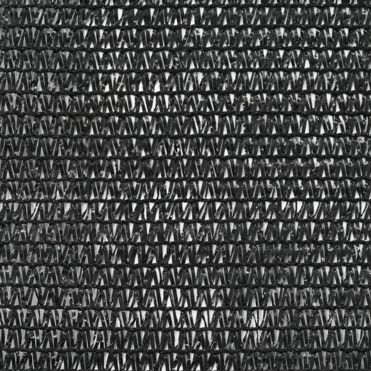 Toldo para pista de tenis HDPE 1,4x100 m negro