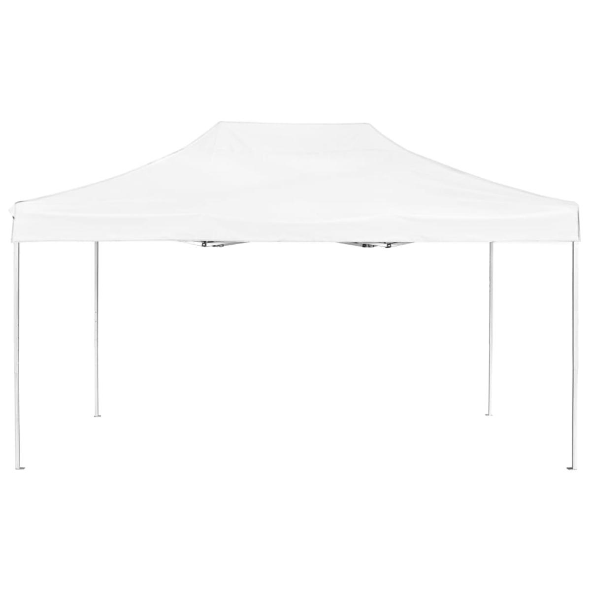 Carpa plegable profesional de aluminio blanca 4,5x3 m