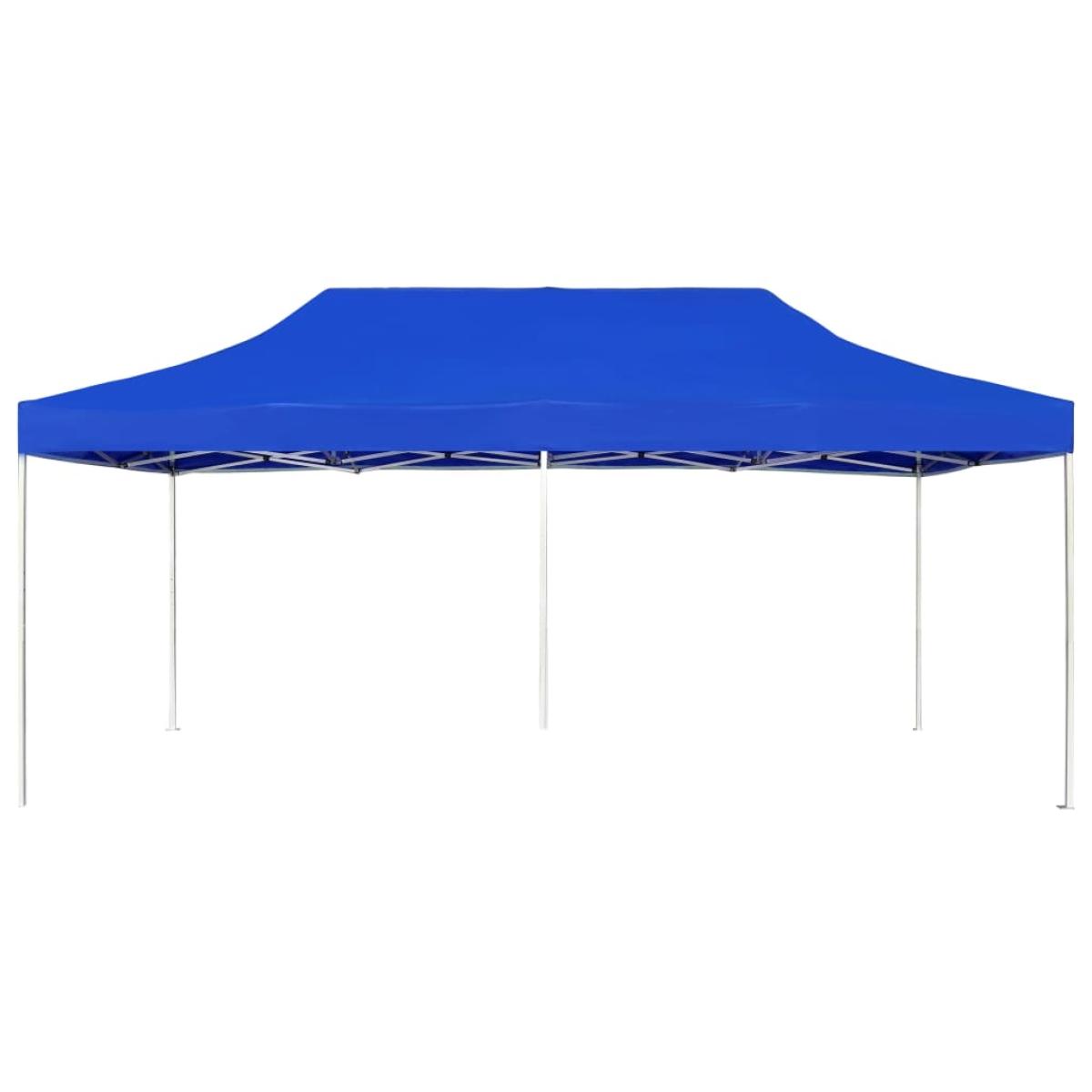 Carpa plegable profesional de aluminio azul 6x3 m