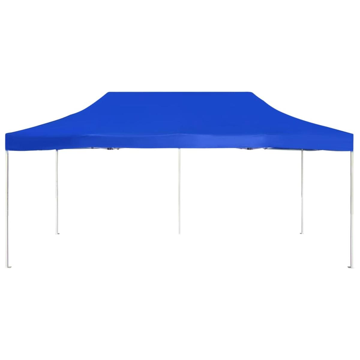 Carpa plegable profesional de aluminio azul 6x3 m