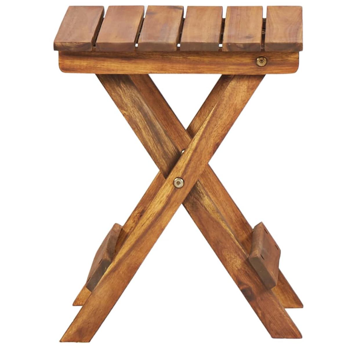 Soporte para plantas de madera maciza de acacia 30x30x38 cm  