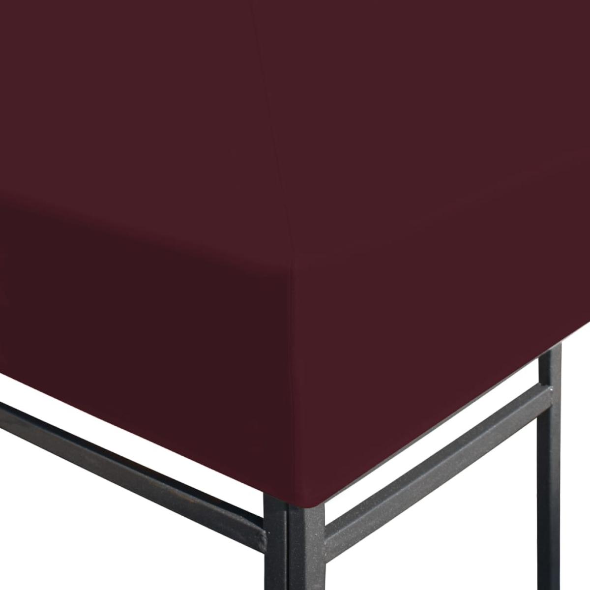 Toldo de cenador burdeos 310 g/m² 3x3 m