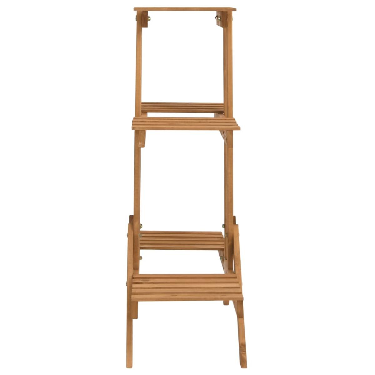 Soporte para plantas de madera de abeto 83x25x83 cm