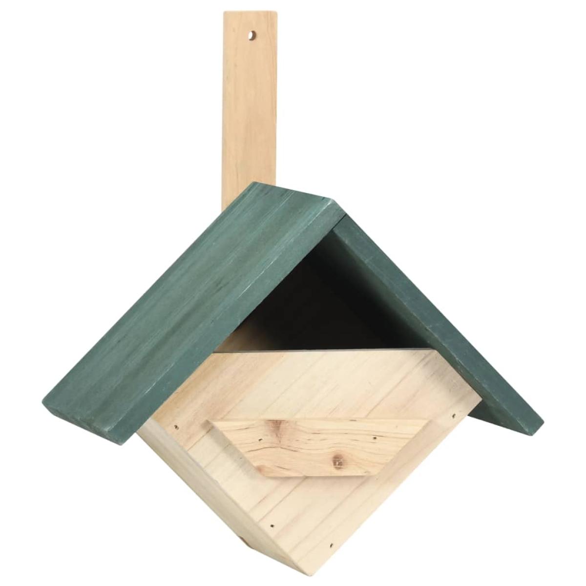 Casa para pájaros 4 unidades madera de abeto 24x16x30 cm 