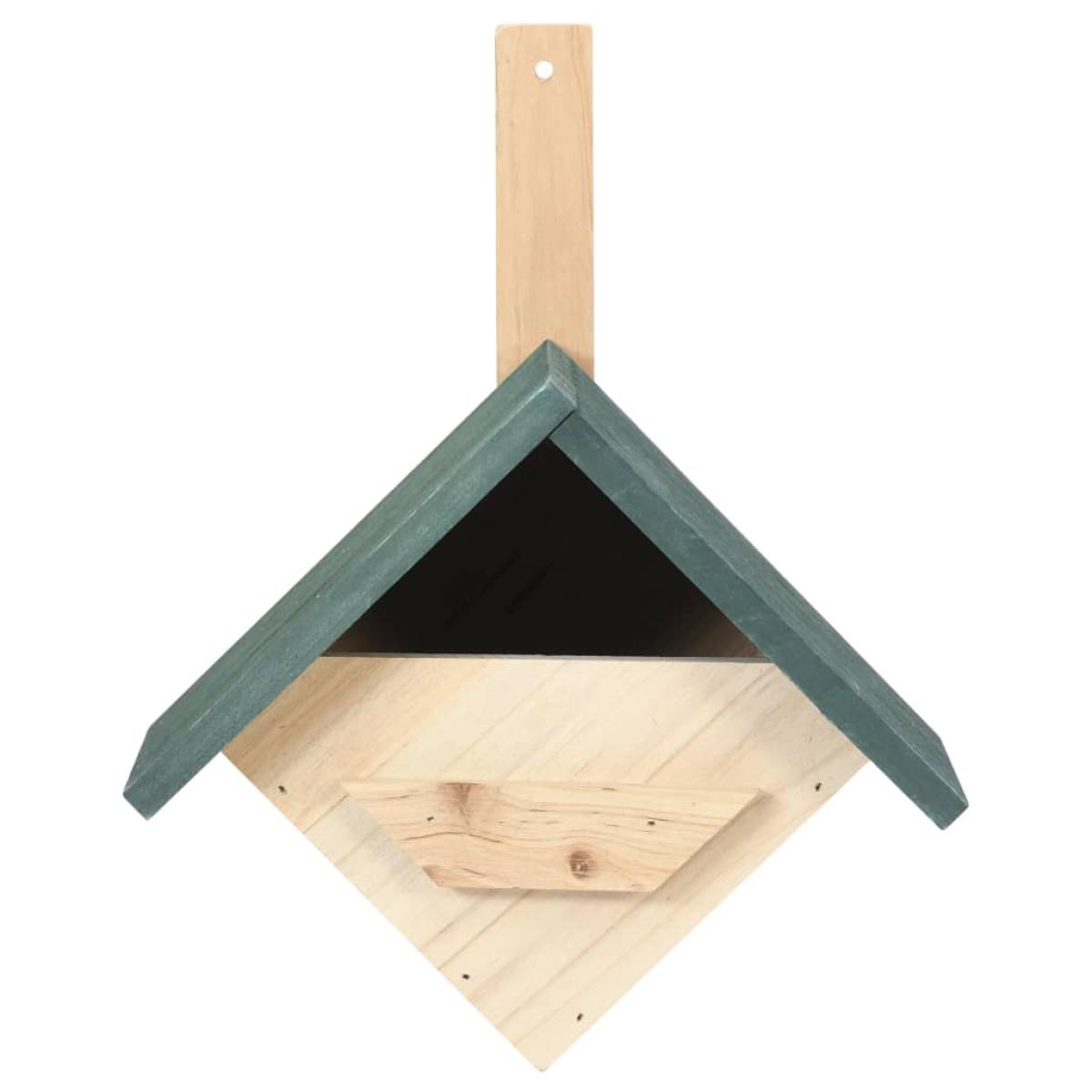 Casa para pájaros 4 unidades madera de abeto 24x16x30 cm 