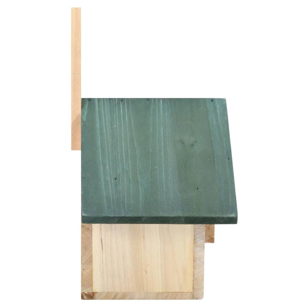 Casa para pájaros 4 unidades madera de abeto 24x16x30 cm 