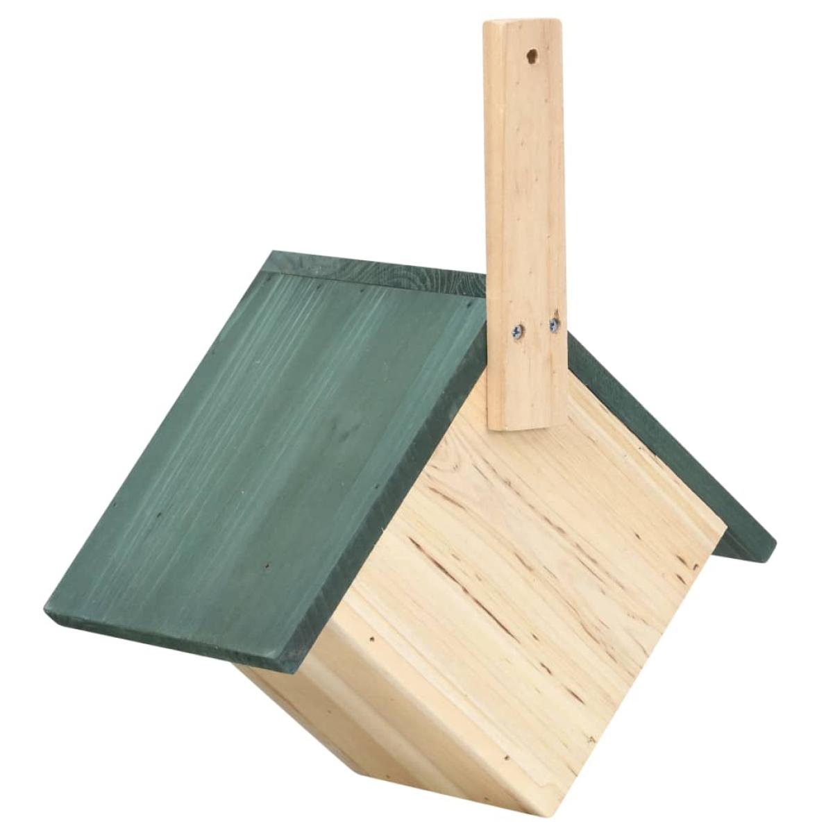 Casa para pájaros 4 unidades madera de abeto 24x16x30 cm 