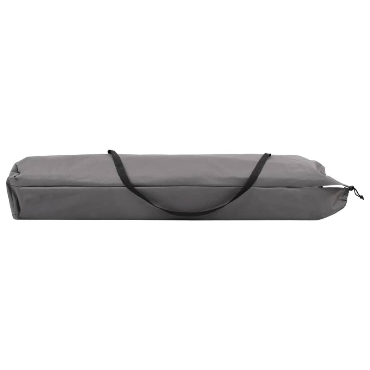 Tumbona plegable para 2 personas acero gris