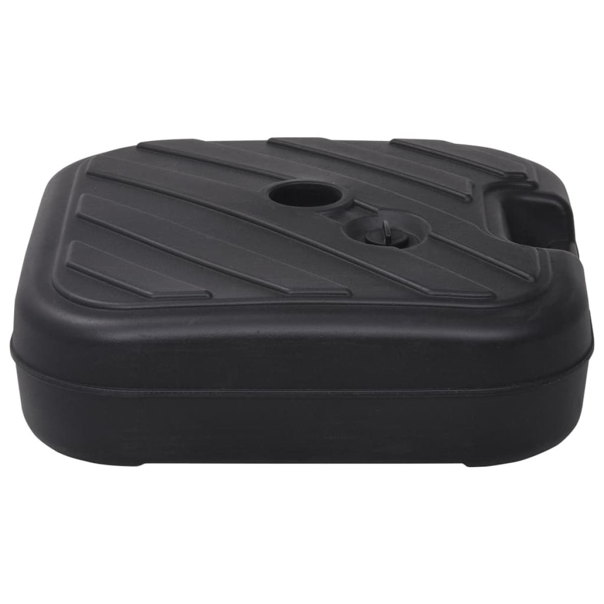 Base de sombrilla rellenable con arena/agua negro 24 L