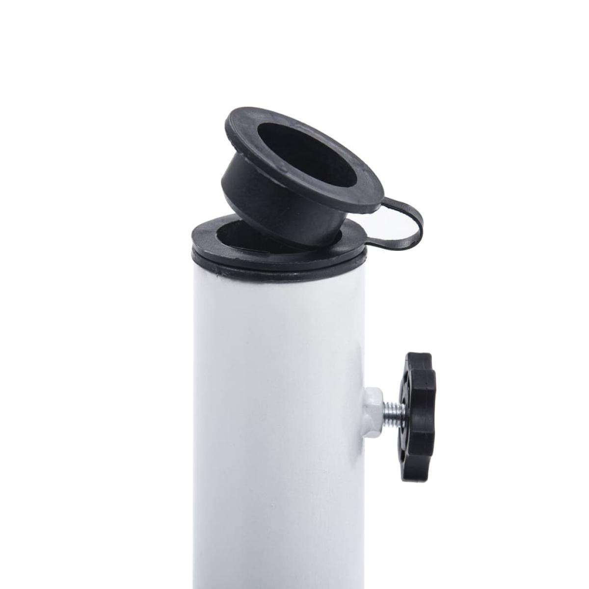 Base de sombrilla de hierro fundido blanco 9 kg 40 cm