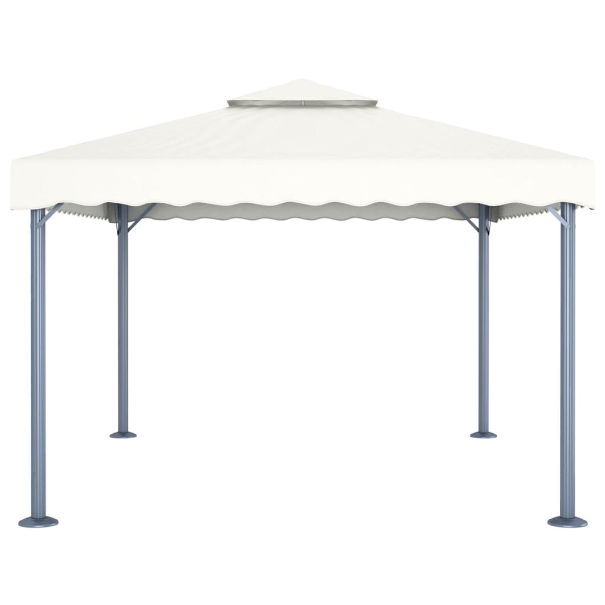 Cenador color crema aluminio 400x300 cm