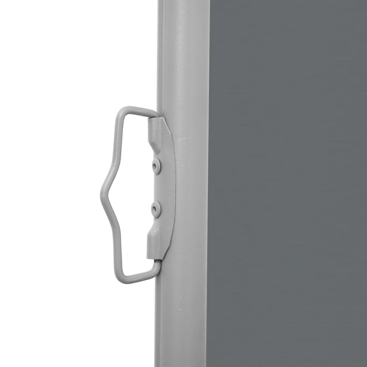 Toldo lateral retráctil gris antracita 140x600 cm
