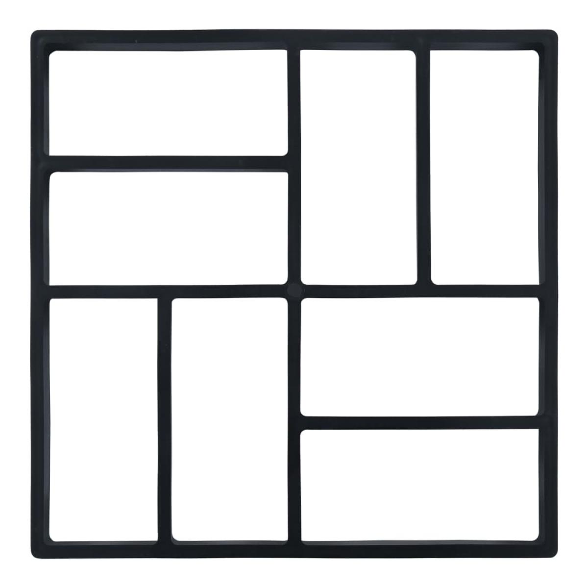Moldes para pavimento 2 unidades plástico 40x40x4 cm