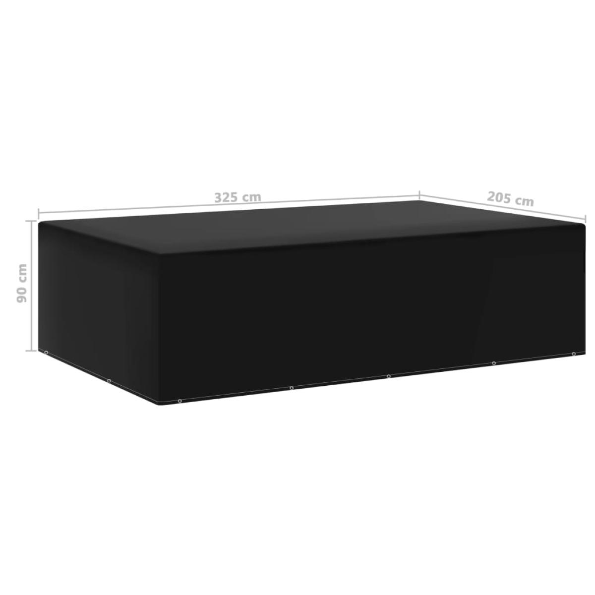 Funda para muebles de jardín 12 ojales 205x325x90 cm