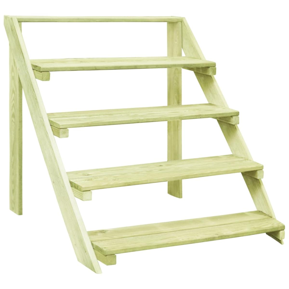 Soporte para plantas madera de pino impregnada 80x80x80 cm