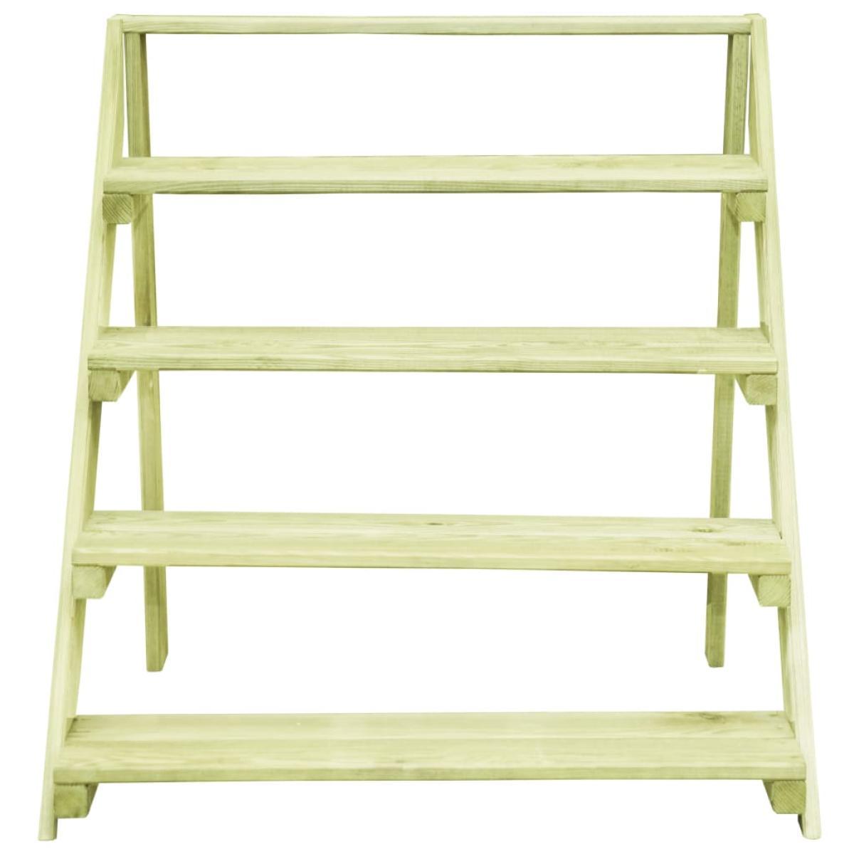Soporte para plantas madera de pino impregnada 80x80x80 cm