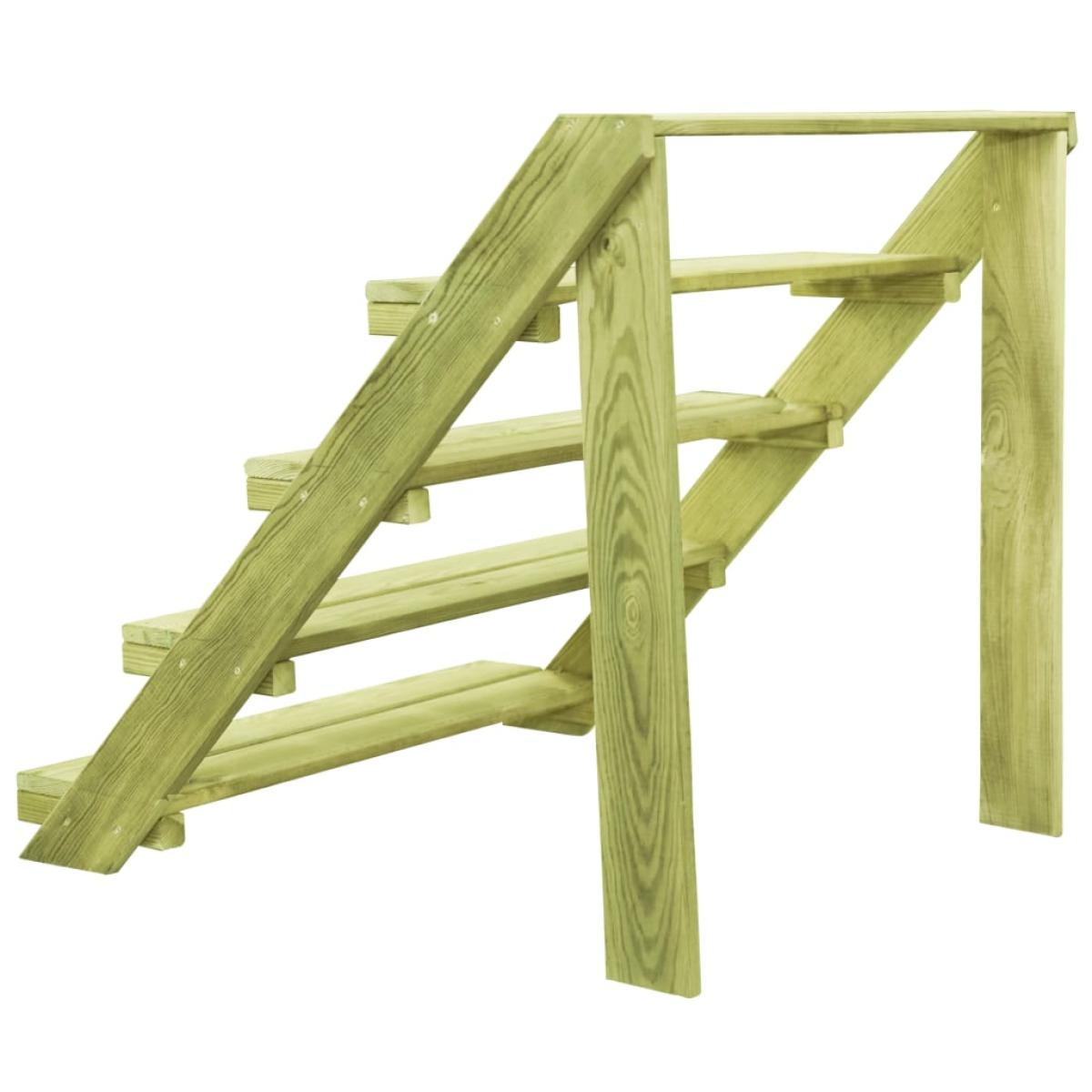 Soporte para plantas madera de pino impregnada 80x80x80 cm