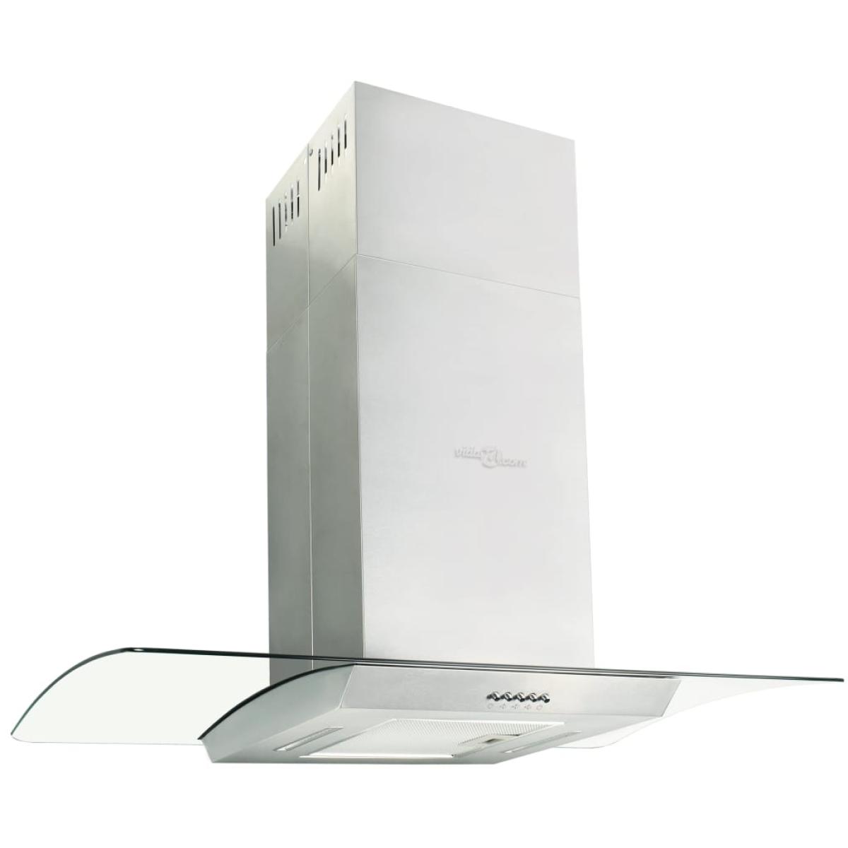 Campana extractora de techo 90 cm acero inoxidable 756 m³/h LED