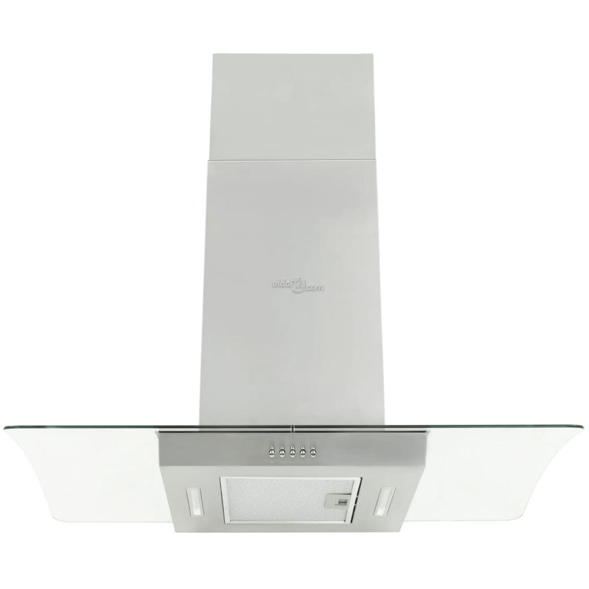 Campana extractora de techo 90 cm acero inoxidable 756 m³/h LED