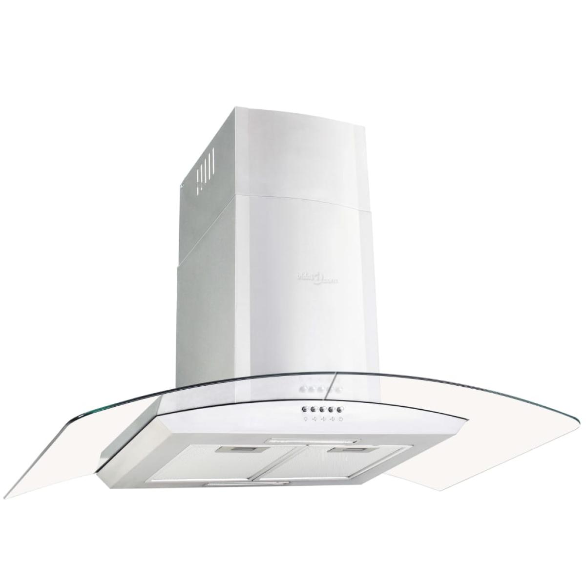 Campana extractora de pared 90 cm acero inoxidable 756 m³/h LED