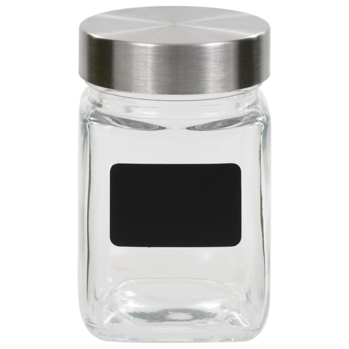 Tarros de almacenaje con pegatina 24 unidades 300 ml