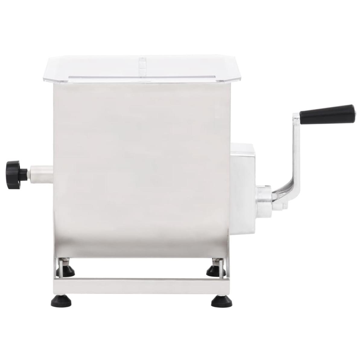 Mezcladora de carne con caja engranajes acero inox. plateado 