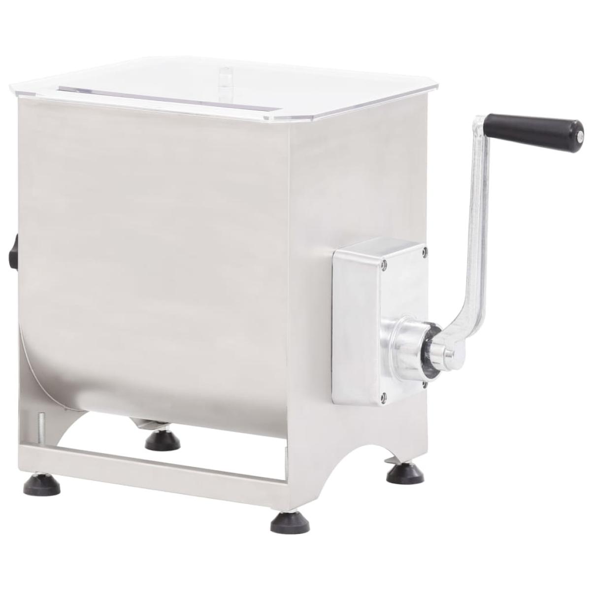 Mezcladora de carne con caja engranajes acero inox. plateado 