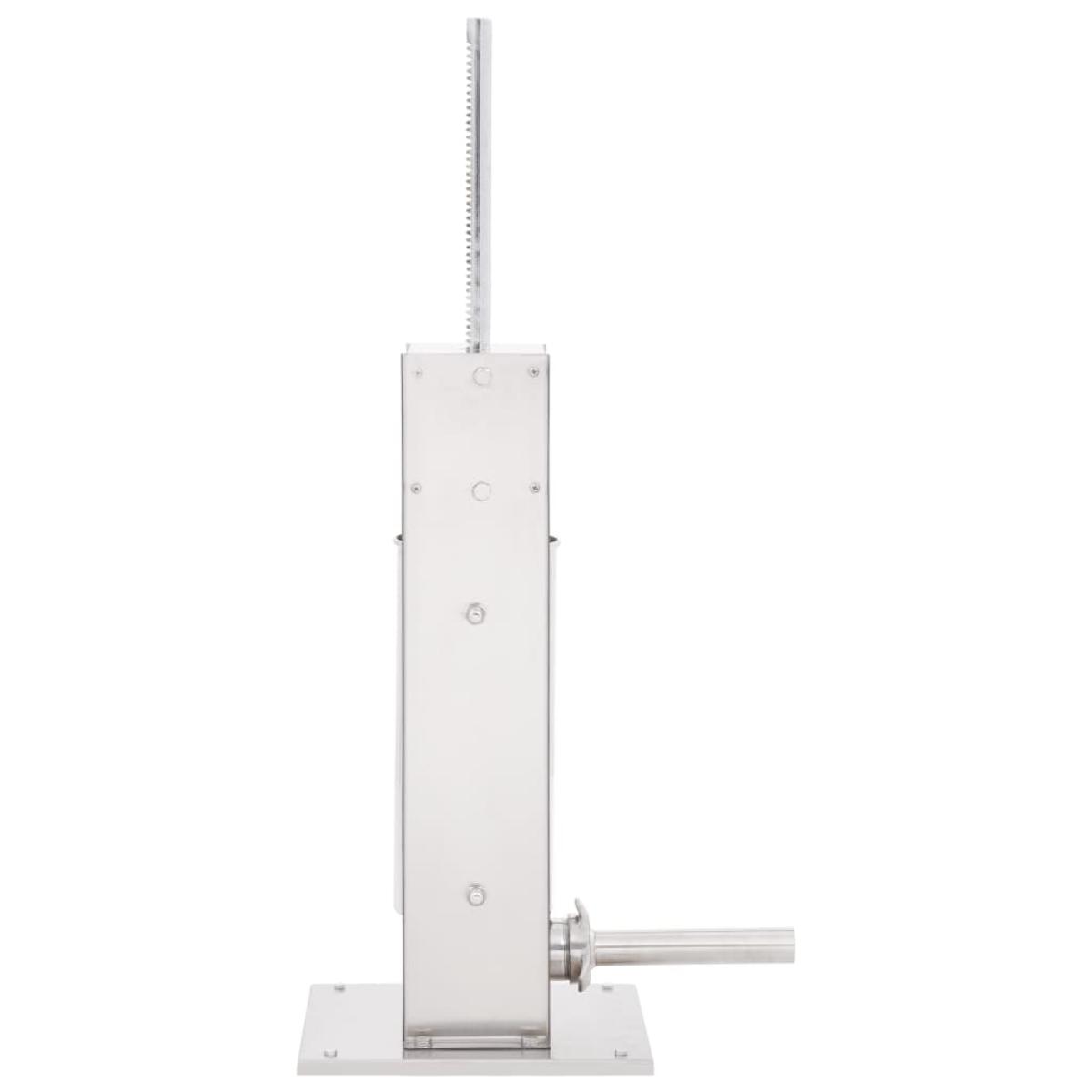 Embutidora manual de acero inoxidable plateado 5 L