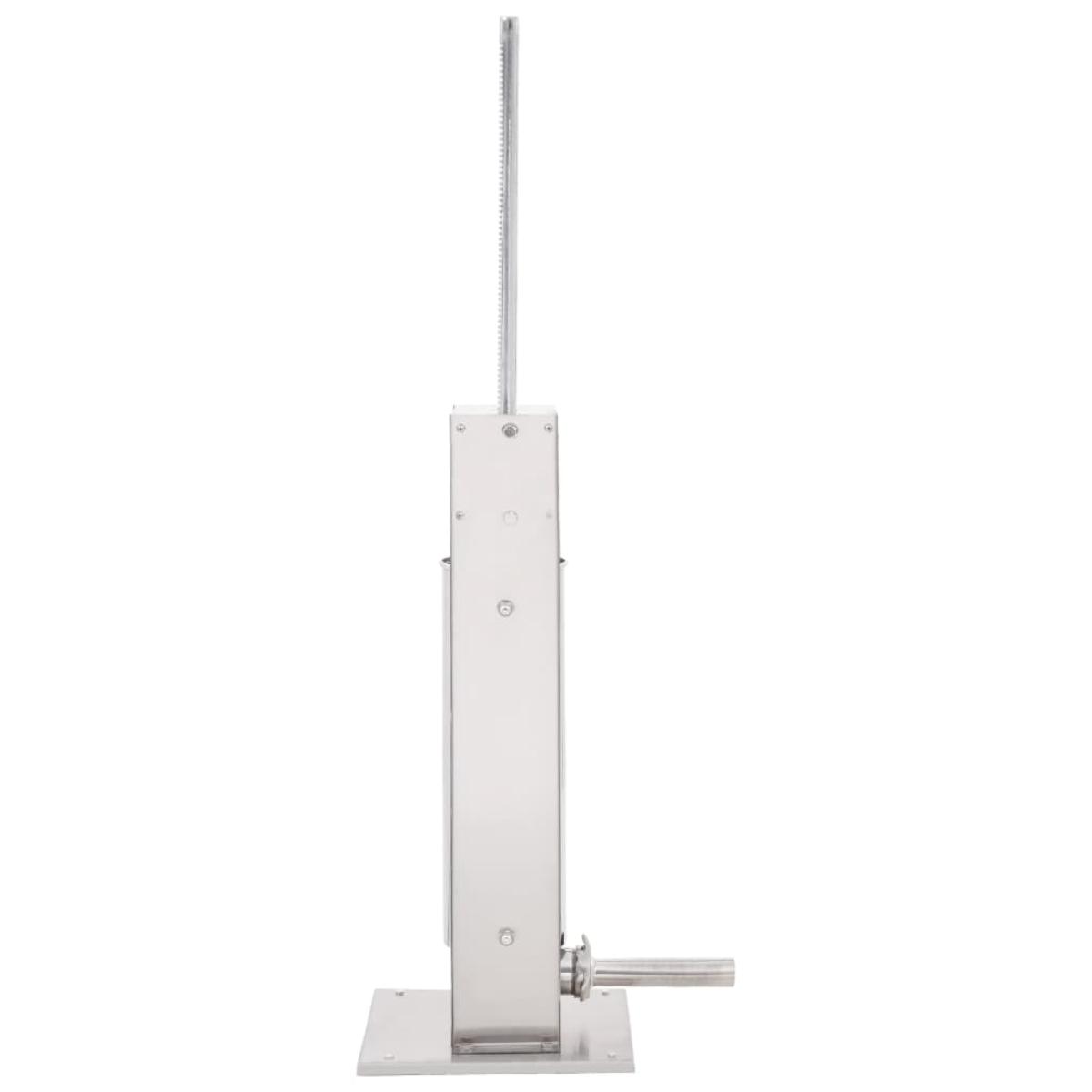 Embutidora manual de acero inoxidable plateado 7 L