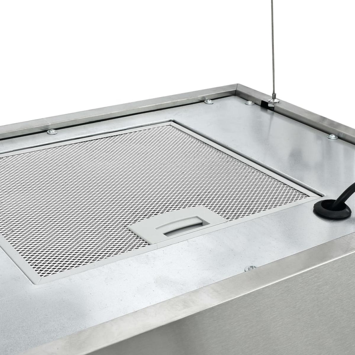 Campana extractora colgante táctil LCD acero inoxidable 55 cm