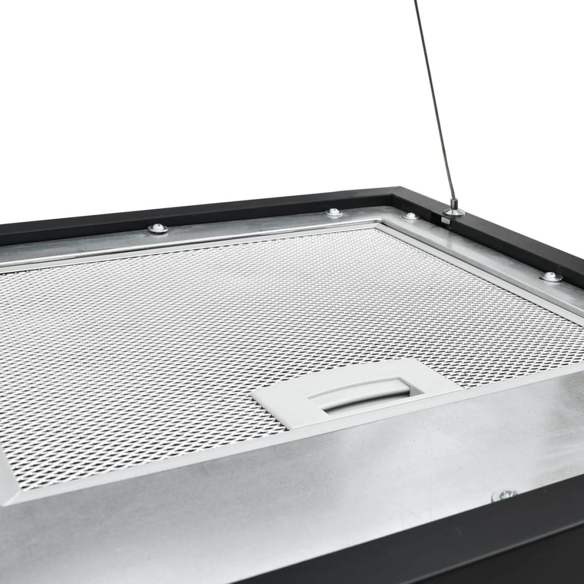 Campana extractora colgante táctil LCD acero recubierto 37 cm  