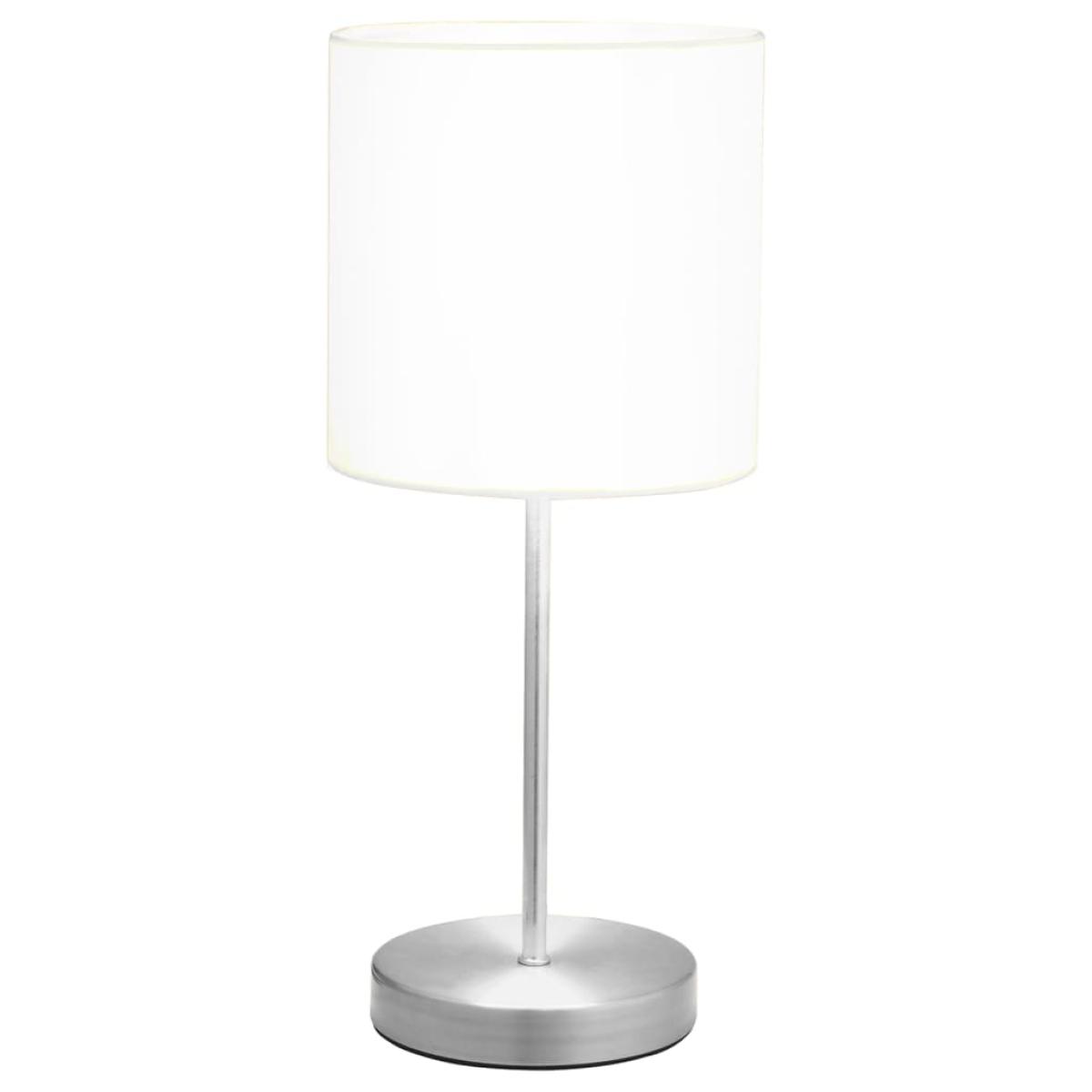 Lámparas de mesa 2 unidades  con botón táctil blanco E14