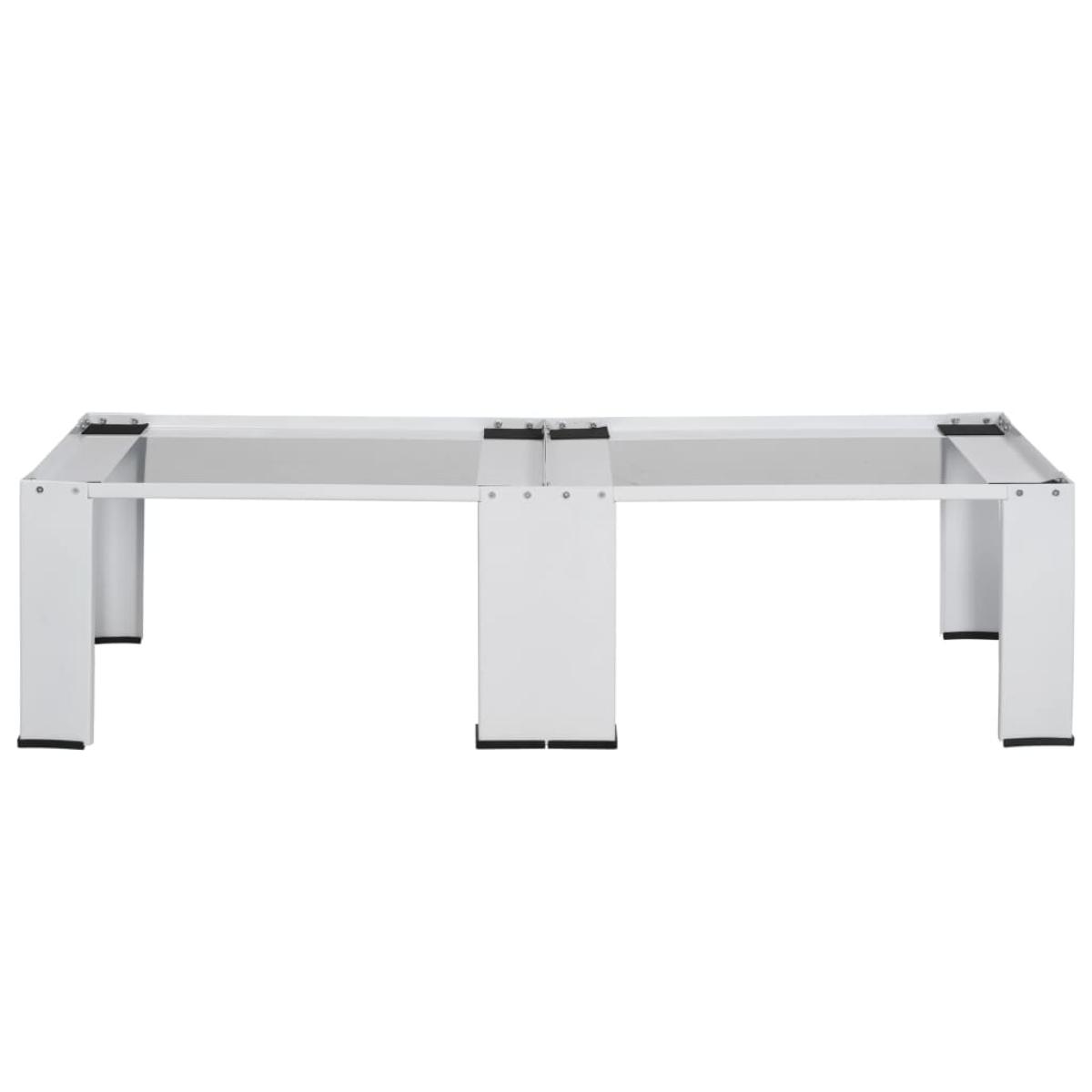 Pedestal doble de la lavadora y la secadora blanco