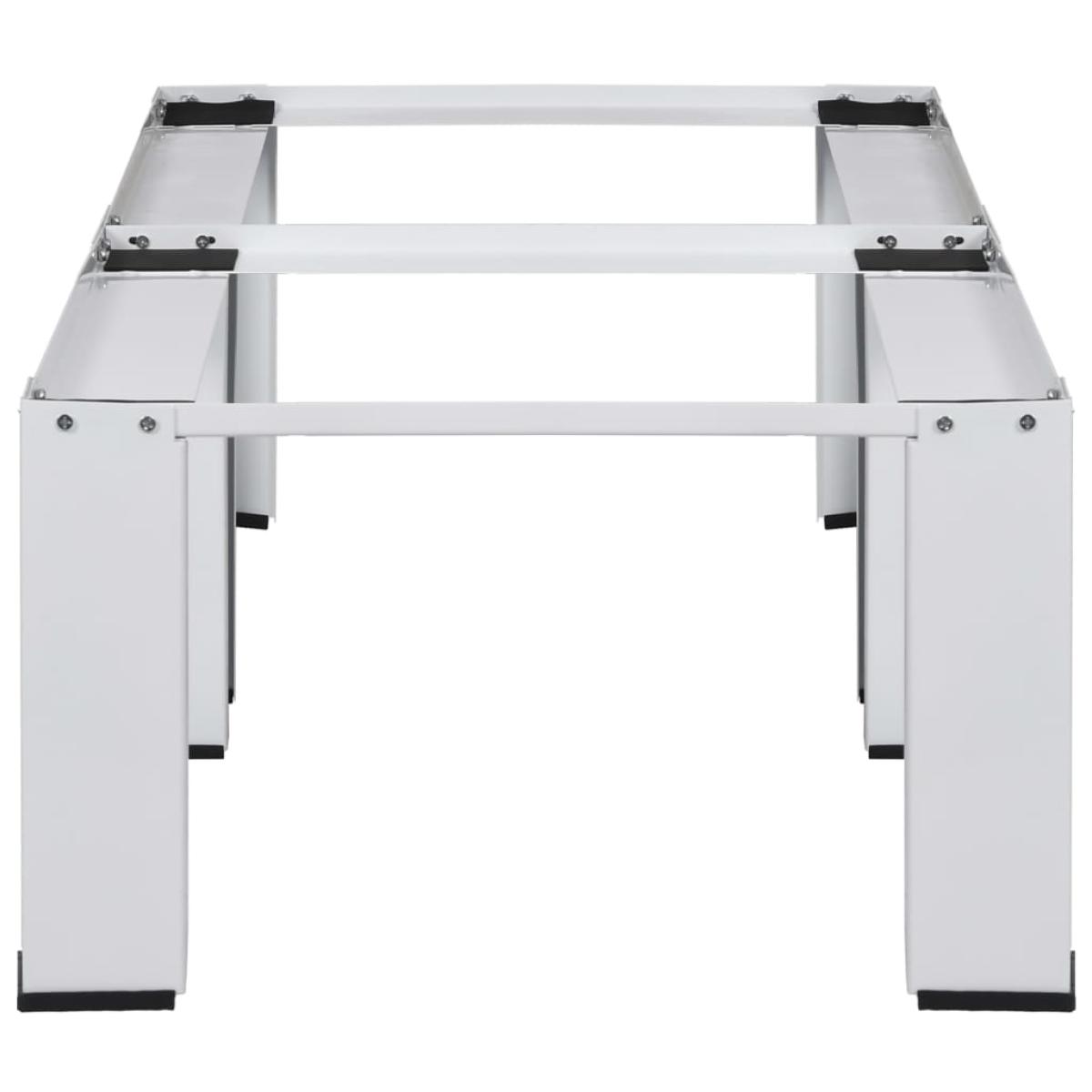 Pedestal doble de la lavadora y la secadora blanco