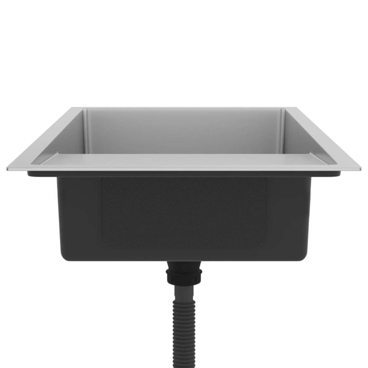 Fregadero de cocina hecho a mano de acero inoxidable