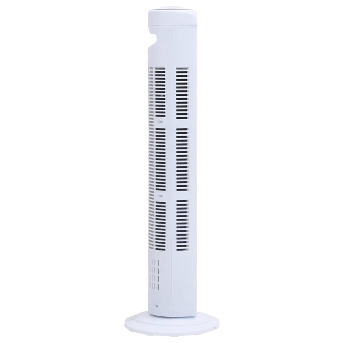 Ventilador de torre blanco Φ24x80 cm