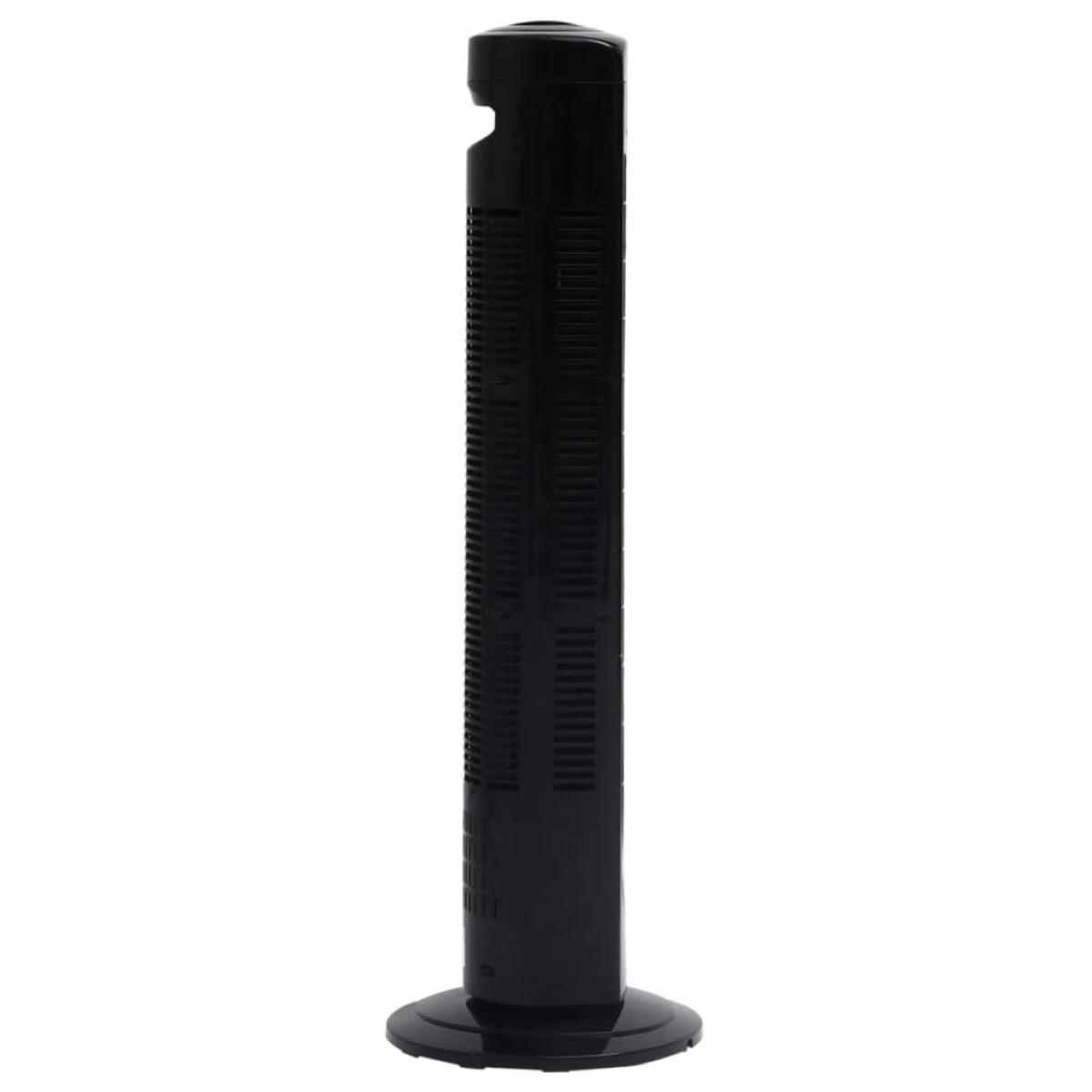Ventilador de torre negro Φ24x80 cm