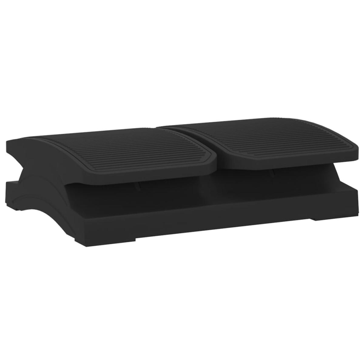 Reposapiés negro 43,5x32,5x10,5 cm