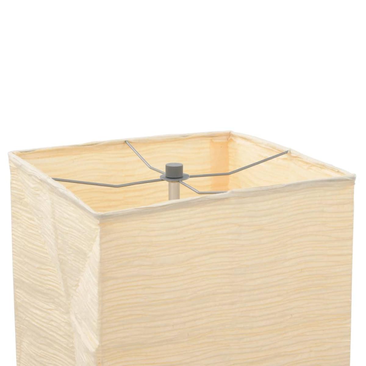 Lámpara de pie con soporte de acero 135 cm beige