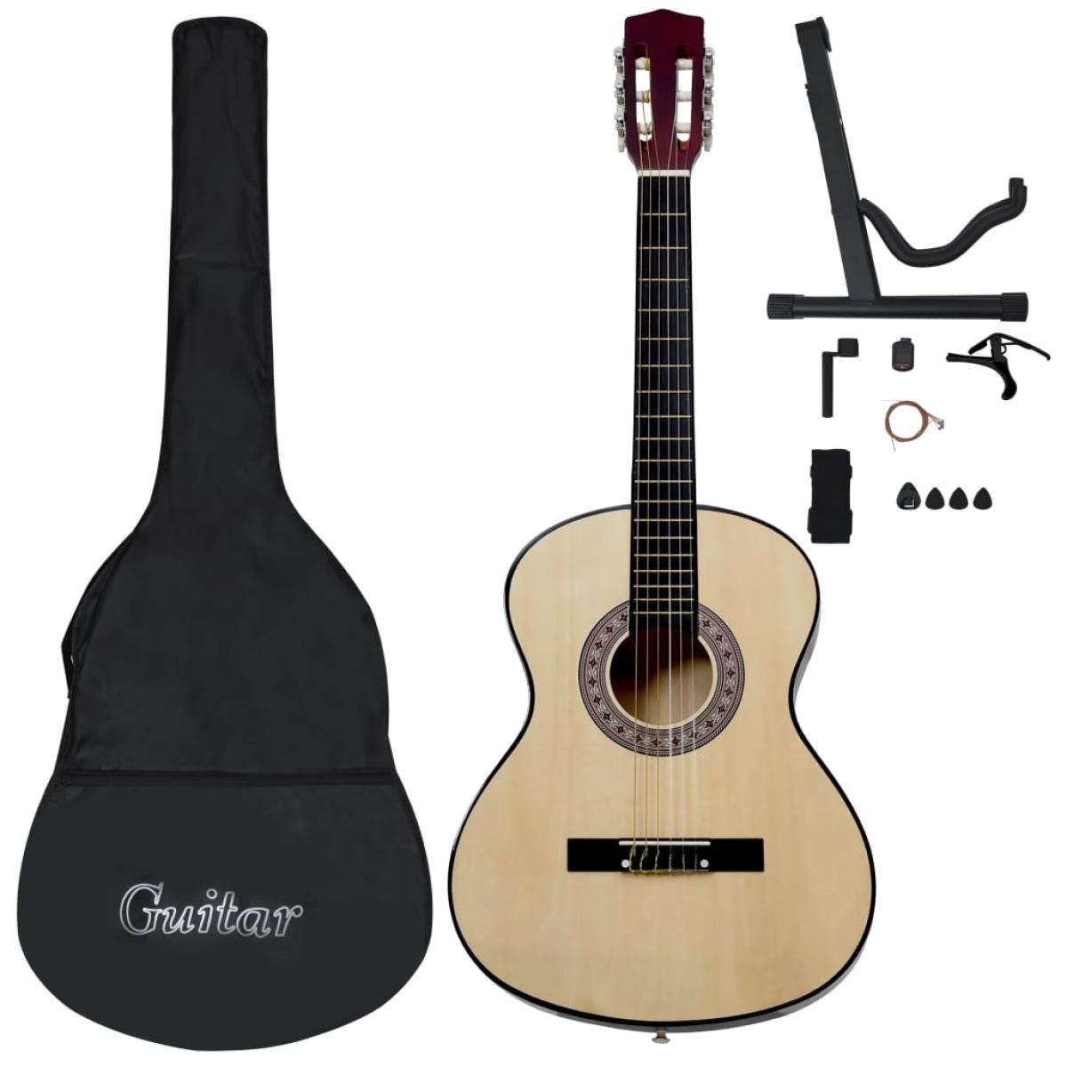 Set de guitarra clásica para principiantes 12 piezas 4/4 39