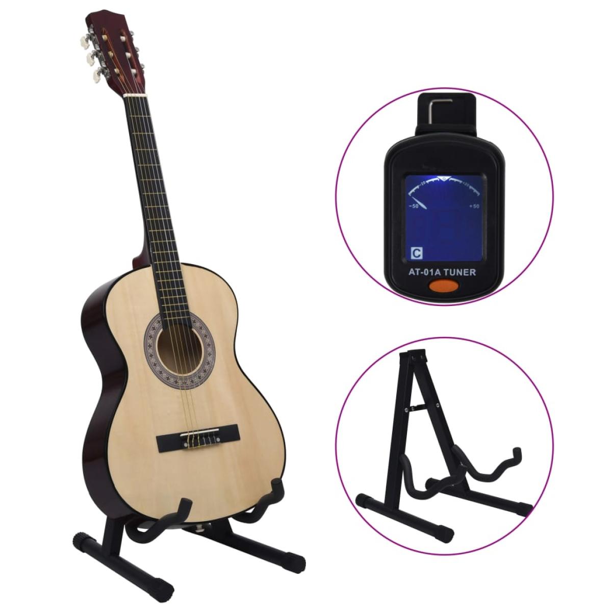 Set de guitarra clásica para principiantes 12 piezas 4/4 39