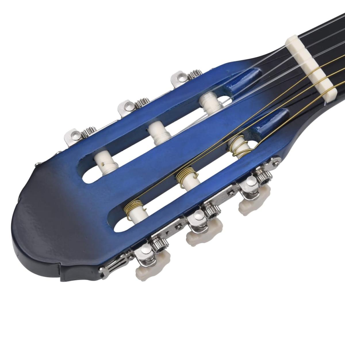 Guitarra clásica para principiantes madera de tilo azul 4/4 39