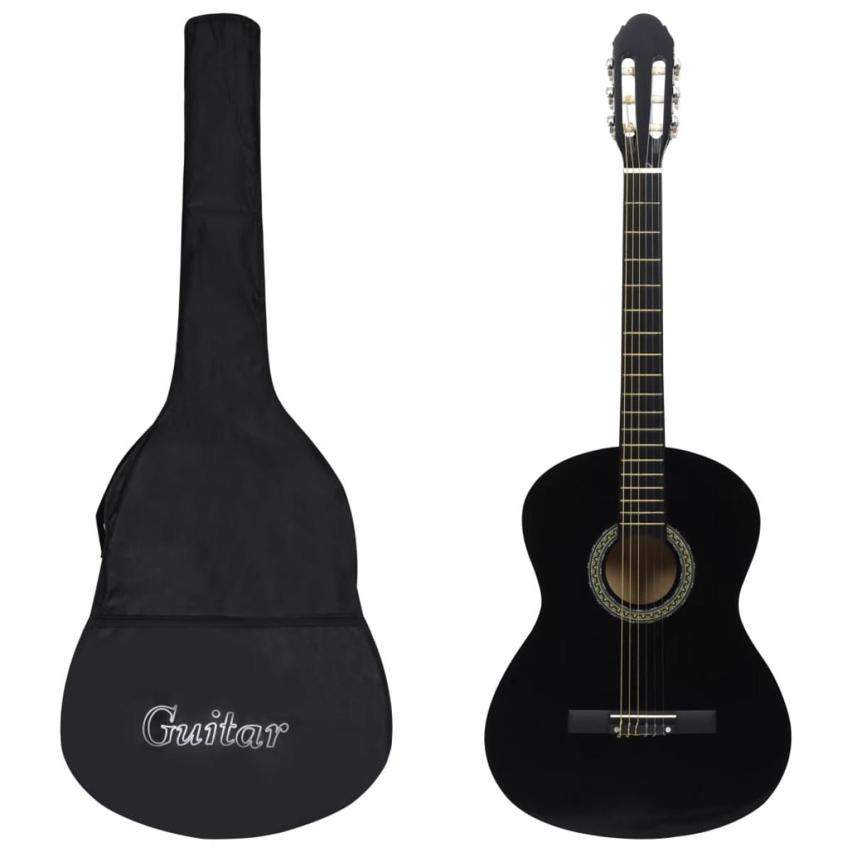 Set de guitarra clásica para principiante 12 pzas negro 4/4 39