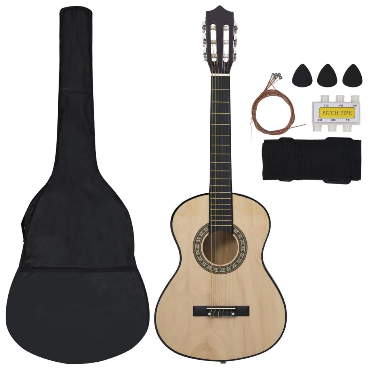 Set de guitarra clásica para niños principiantes 8 pzas 1/2 34